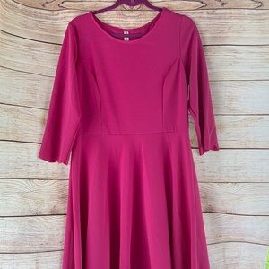 Vanilla Bay Becca Scalloped Edge Dress Sz LG NWOT